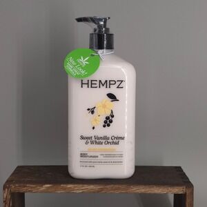 Hempz Body Moisturizer Unisex 17oz Sweet Vanilla Creme White Orchid Hydrating